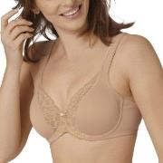 Triumph BH Modern Lace Cotton Underwire Bra Beige D 75 Dame