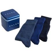 Falke Strømper 3P Happy Socks Gift Box Marine/Blå Str 43/46 Herre