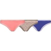 Calvin Klein Truser 3P Bottoms Up Refresh Thongs Blå/Rosa nylon Small ...