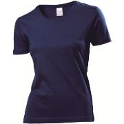 Stedman Classic Women T-shirt Marine bomull X-Small Dame