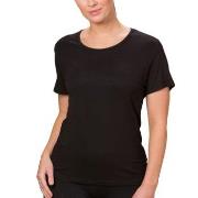 Trofe Bamboo Solids T-shirt Svart Bambus Large Dame
