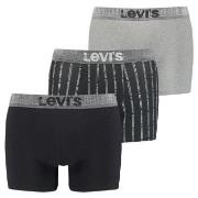 Levis 3P Boxer Giftbox Svart/Grå bomull X-Large Herre