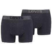 Levis 2P Organic Cotton Base Boxer Svart bomull Medium Herre