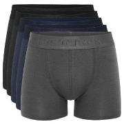 Resteröds 10P Gunnar Bamboo Boxer Grå/Blå XX-Large Herre