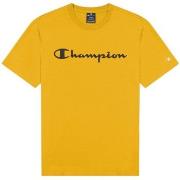 Champion Classics Crewneck T-shirt For Boys Gul bomull 110-116