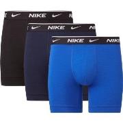 Nike 3P Everyday Essentials Cotton Stretch Boxer Svart/Blå bomull Smal...