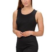 Trofe Wool Bamboo Solids Tank Top Svart Medium Dame