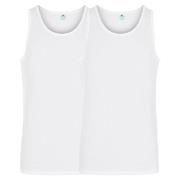 Dovre 2P Organic Cotton Singlet Hvit økologisk bomull X-Large Herre