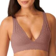 Sloggi BH ZERO Feel Lace 2.0 Bra Top Lysbrun  X-Small Dame