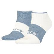 Levis Strømper 2P Unisex Sustainable Low Cut Socks Hvit/Blå Str 35/38