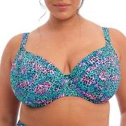 Elomi Electric Savannah UW Plunge Bikini Top Leopard F 85 Dame