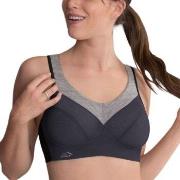 Anita BH Active Wool Sport Bra Grå/Svart B 80 Dame