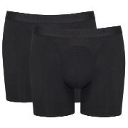 Sloggi 2P Men Ever Soft Short Svart modal Large Herre