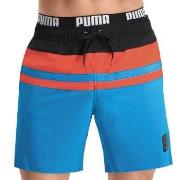 Puma Badebukser Heritage Stripe Mid Swim Shorts Svart/Blå polyester Sm...