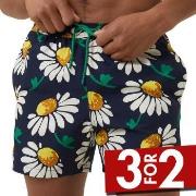 Björn Borg Badebukser Sylvester Swim Shorts Blå m blomster polyester S...