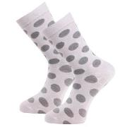 Trofe Bamboo Dot Socks Strømper 2P Hvit Str 39/42 Dame