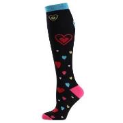 Trofe Printed Support Socks Strømper Svart/Rød Str 39/42 Dame