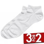 Dovre Strømper 2P Cotton Sneaker Sock Hvit Str 40/45