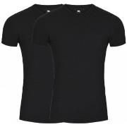 Dovre 2P Organic Cotton T-shirt Svart &#xF8;kologisk bomull Small Herre