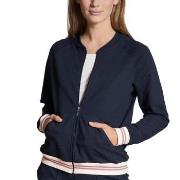 Calida Favourites Lounge Zip-up Jacket Marine bomull Medium Dame