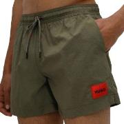 HUGO Badebukser Dominica Recycled Swim Shorts Mørkgrørnn  polyester X-...