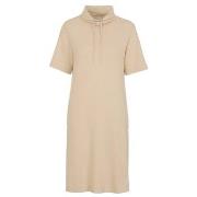 Damella Knitted Lounge Dress Sand Small Dame