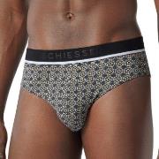 Schiesser 3P 95-5 Organic Cotton Briefs 3-pack Svart mønstret bomull L...