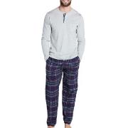 Jockey Pants Flannel Marine Rutete bomull Medium Herre