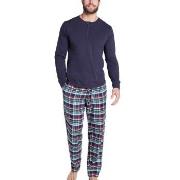 Jockey Pyjama 11 Mix Cotton Blå/Grønn bomull Small Herre