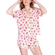 PJ Salvage Pyjamas Playful Prints Rosa Mønster Medium Dame