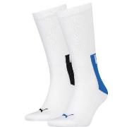 Puma Strømper 2P Men Logo Block Crew Sock Hvit Str 43/46 Herre