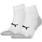 Puma Strømper 2P Sport Cushioned Quarter Socks Hvit Str 39/42