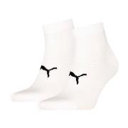 Puma Strømper 2P Sport Light Quarter Socks Hvit Str 35/38