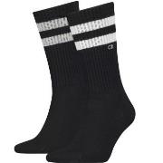 Calvin Klein Strømper 2P Stripe Socks Svart Str 43/46 Herre