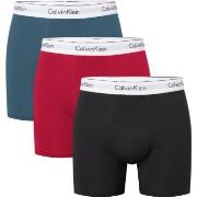 Calvin Klein 3P Modern Cotton Stretch Boxer Brief Rød/Blå  bomull Medi...