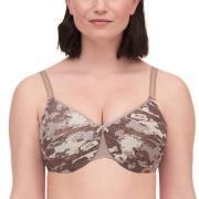 Chantelle BH C Magnifique Underwired Bra Brun mønstret D 80 Dame