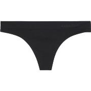 Calvin Klein Truser Fusion Flex Thong Svart polyamid Large Dame