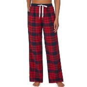 DKNY Just Checking In Sleep Pant Rød Mønster X-Small Dame