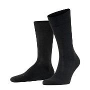 Falke Strømper Sensitive London Socks Svart bomull Str 39/42 Herre