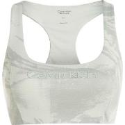 Calvin Klein BH Sport Medium Support Printed Bra Lysegrønn Medium Dame