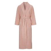 Damella Soft Velour Terry Robe Rosa Small Dame