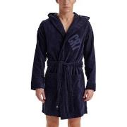 CR7 Cristiano Ronaldo Cotton Bathrobe Navy bomull Medium Herre