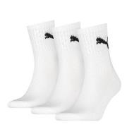 Puma Strømper 3P Short Crew Unisex Socks Hvit Str 43/46