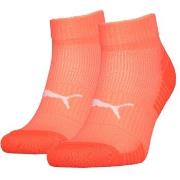 Puma Strømper 2P Sport Cushioned Quarter Socks Korall Str 39/42