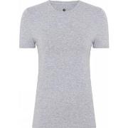 JBS of Denmark Bamboo Blend Slim Tee Lysgrå Small Dame