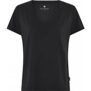 JBS of Denmark Bamboo Blend V-neck Women T-shirt Svart X-Small Dame