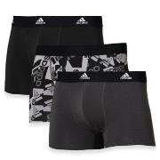 adidas 3P Active Flex Cotton Trunk Svart/Grå bomull XX-Large Herre