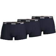 BOSS 3P Cotton Stretch Trunks Mørkblå bomull Medium Herre