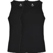 Dovre 2P Bamboo Singlet Svart XX-Large Herre