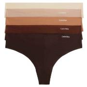 Calvin Klein Truser 5P Invisible Thongs Mixed X-Large Dame